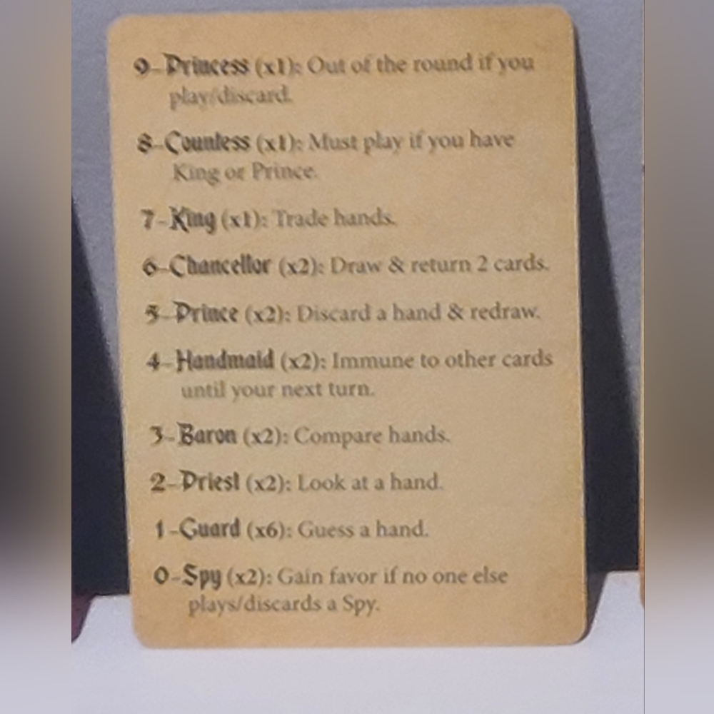 Z-man Games Love Letter Card Game Cloth Bag,  Complete, - Picture 9 of 9